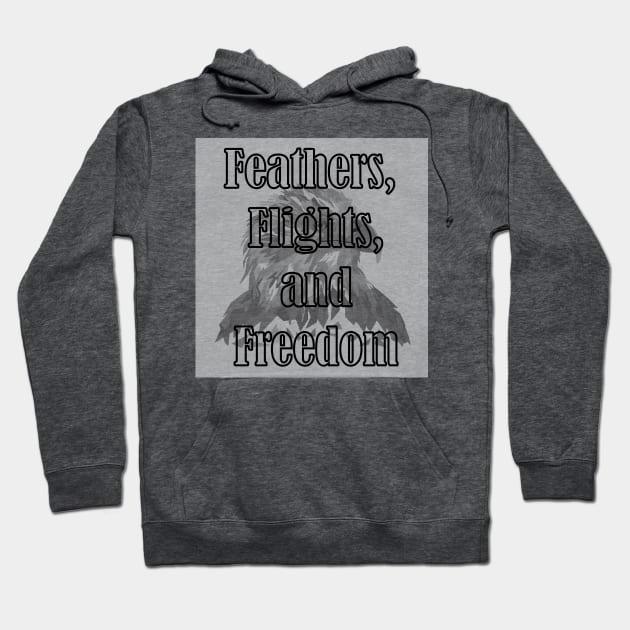 Feathers, Flights, and Freedom. Hoodie by Magic of the Night